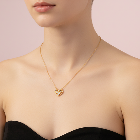 Collar de Corazón dentro de Corazón