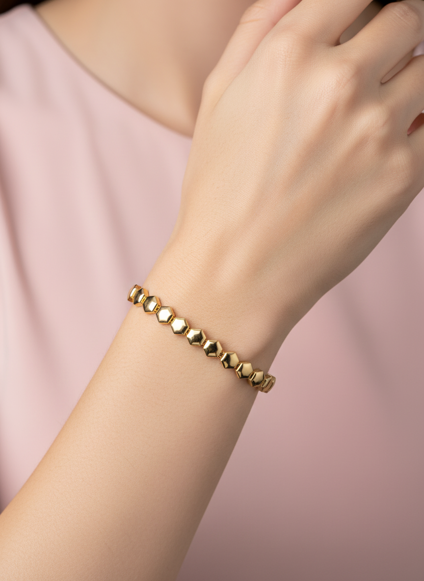 Pulsera de Hexágonos