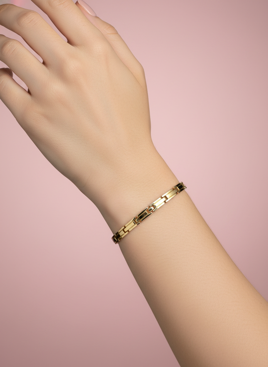Pulsera de Eslabones Rectangulares