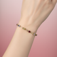Pulsera de Piedras Ovaladas Multicolor