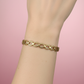 Pulsera de Eslabones Ovalados con Greca Griega