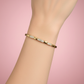 Pulsera de Eslabones con Placa Central de Pavé