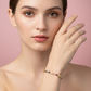 Pulsera de Corazones y Zircones Multicolor con Olas