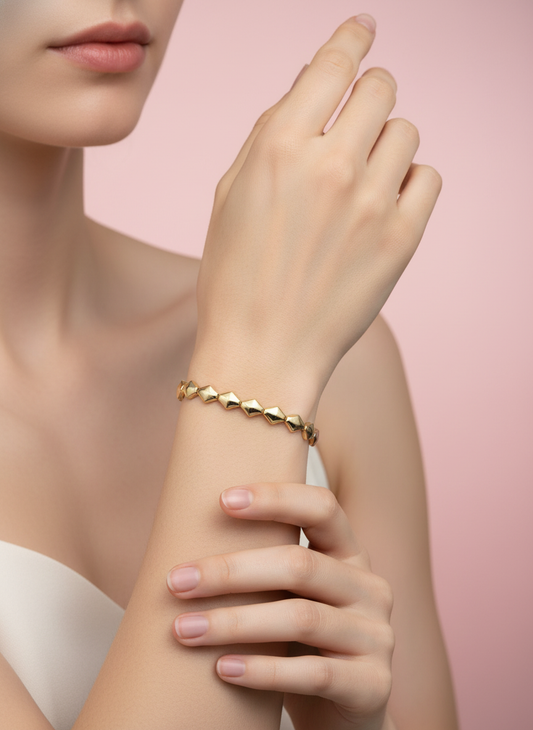 Pulsera de Eslabones Rombos