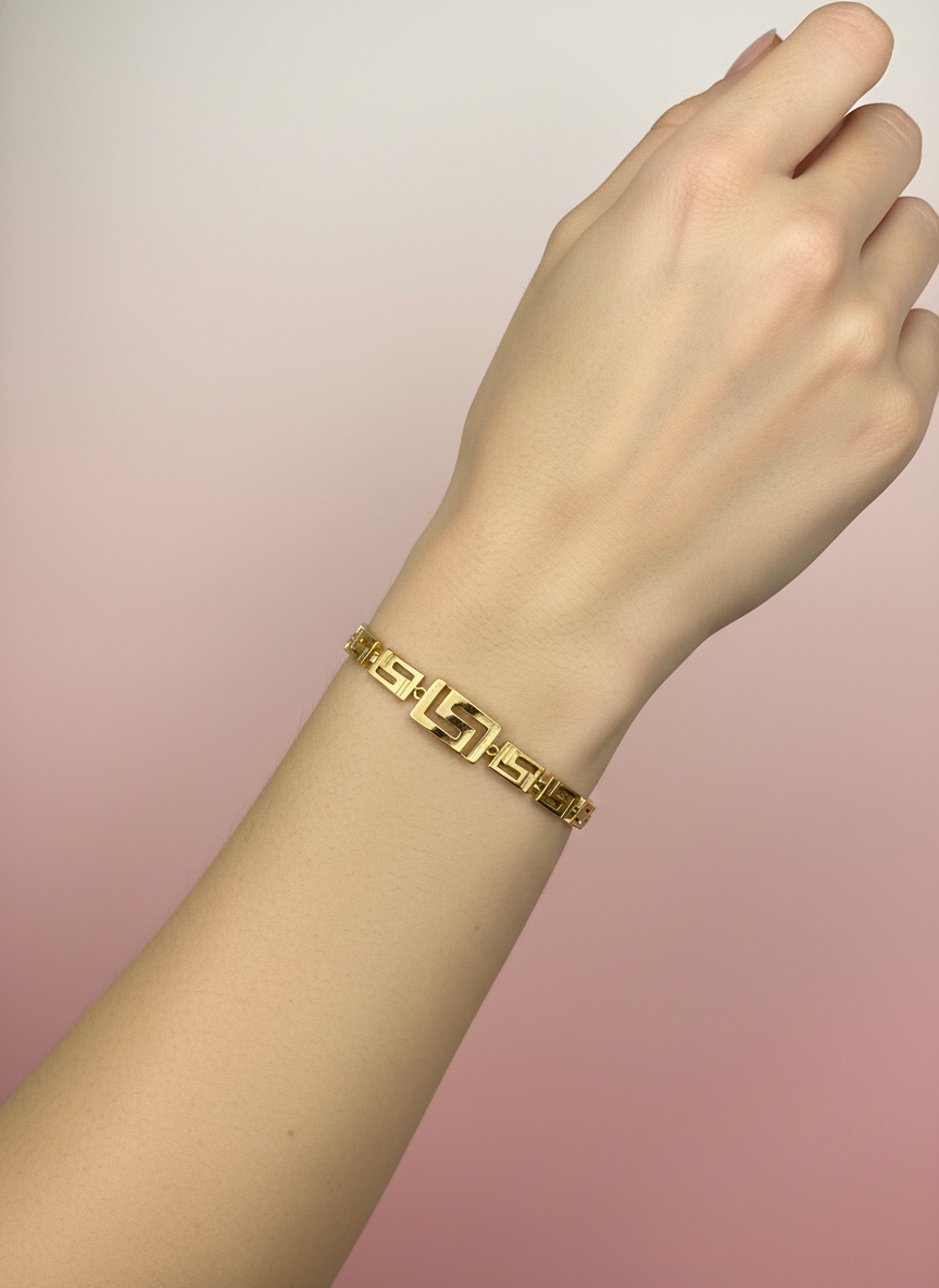 Pulsera de greca griega